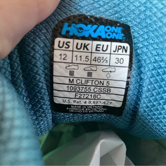 HOKA one one Clifton 5 Mens running shoes 12 - Picture 10 of 11